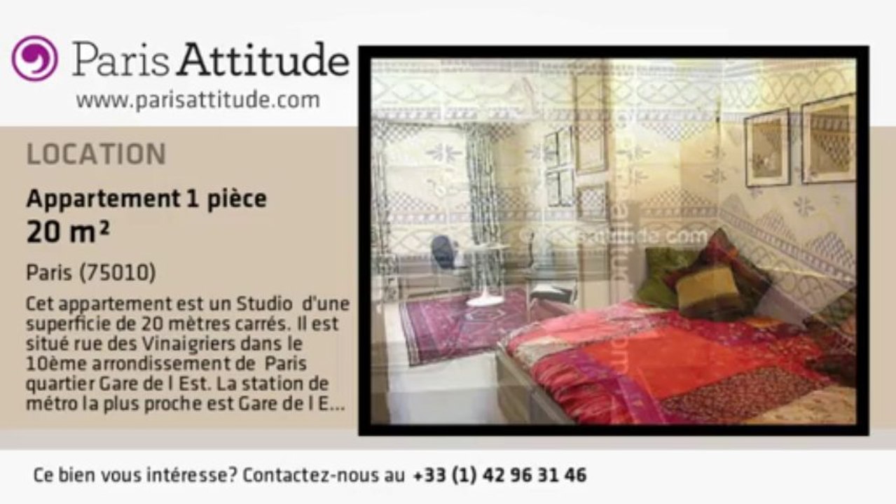 Appartement Studio à louer - Faubourg St Martin, Paris - Ref. 4648