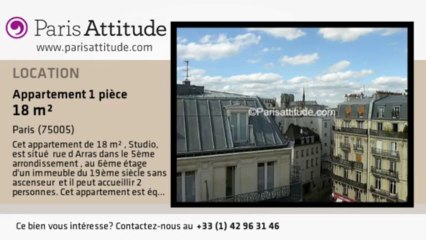 Appartement Studio à louer - Place Monge, Paris - Ref. 7652