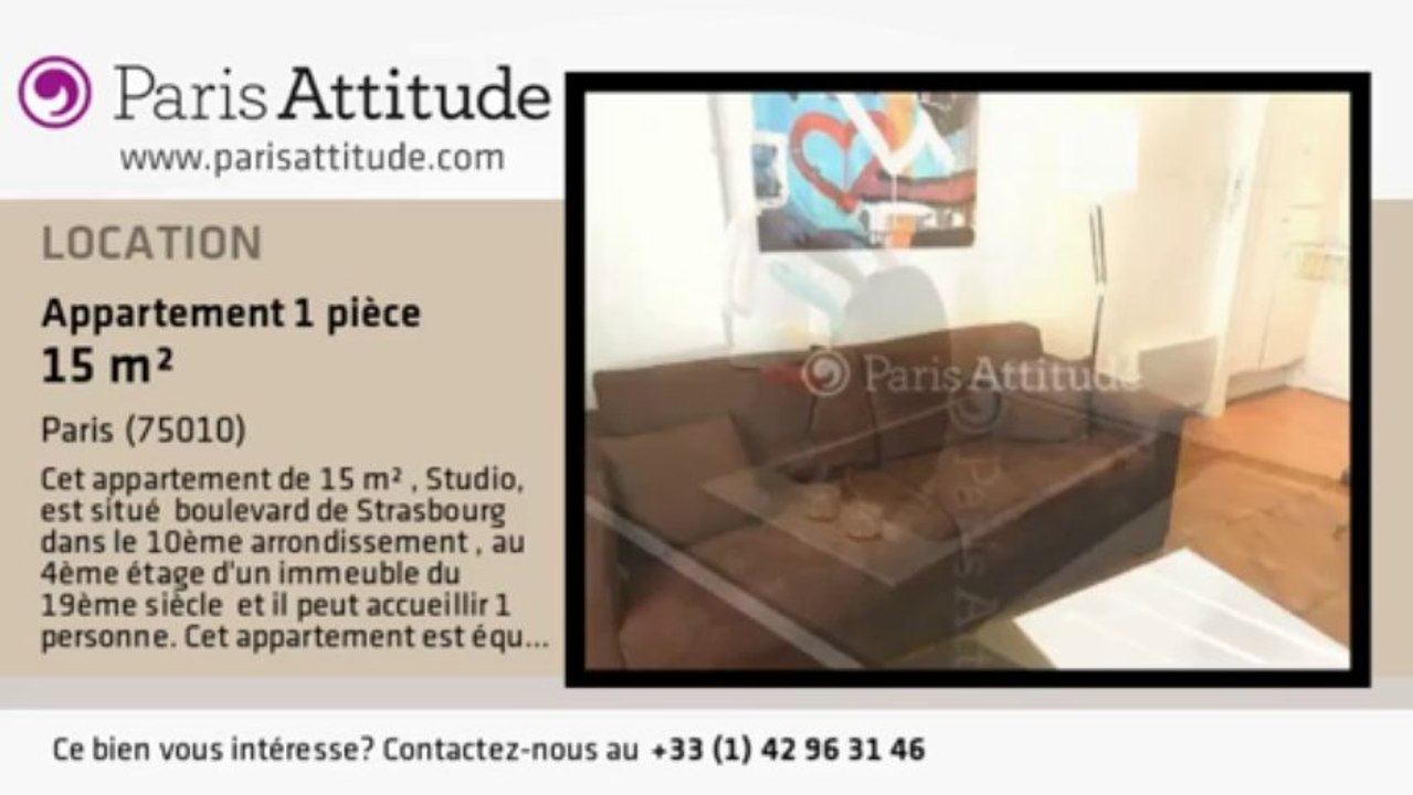 Appartement Studio à louer - Faubourg St Martin, Paris - Ref. 7870