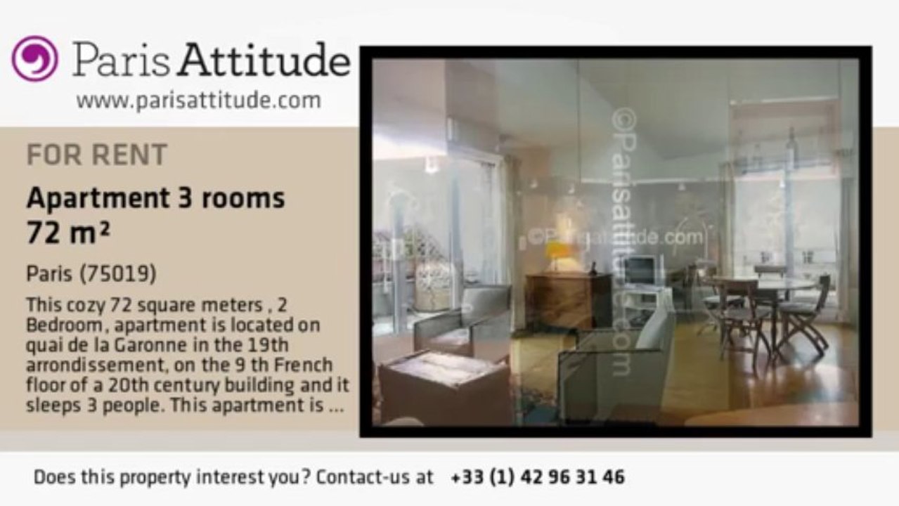 2 Bedroom Apartment for rent - Cité des Sciences/ La Villette, Paris - Ref. 5869