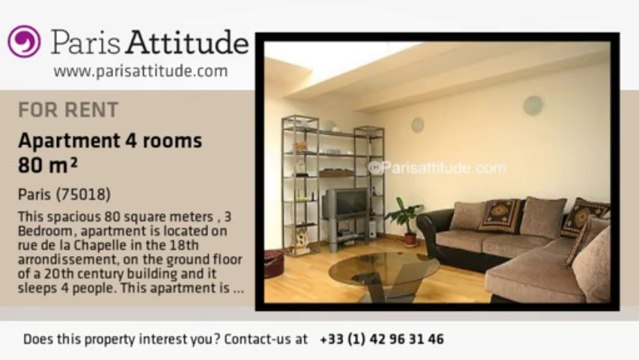 3 Bedroom Apartment for rent - Marx Dormoy, Paris - Ref. 5022