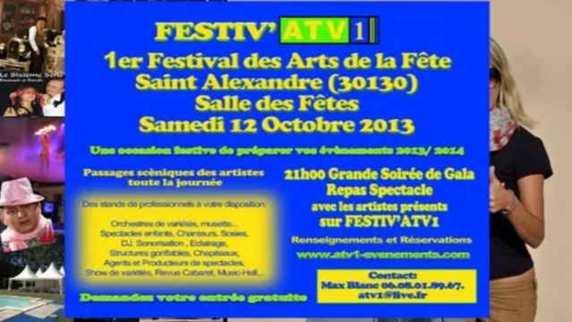 Eve ANGELI, Marraine de FESTIV'ATV1, le salon du spectacle..