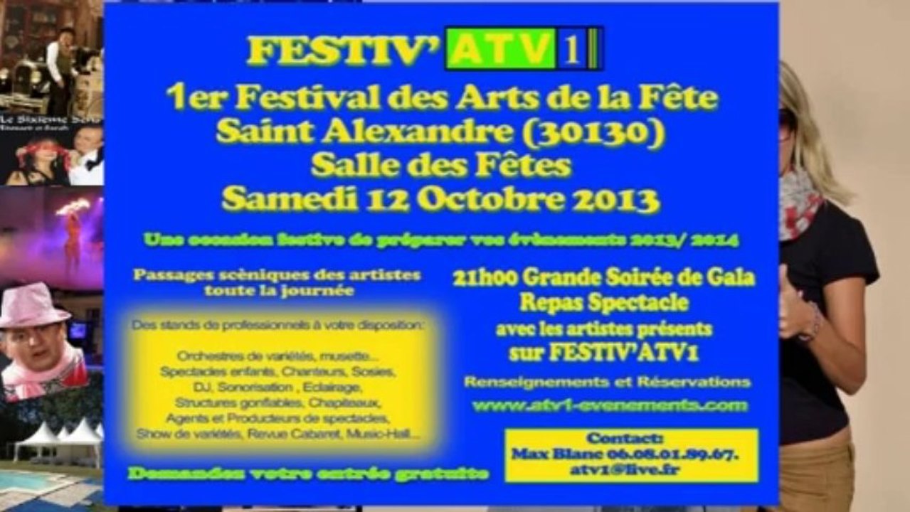 Eve ANGELI, Marraine de FESTIV'ATV1, le salon du spectacle..