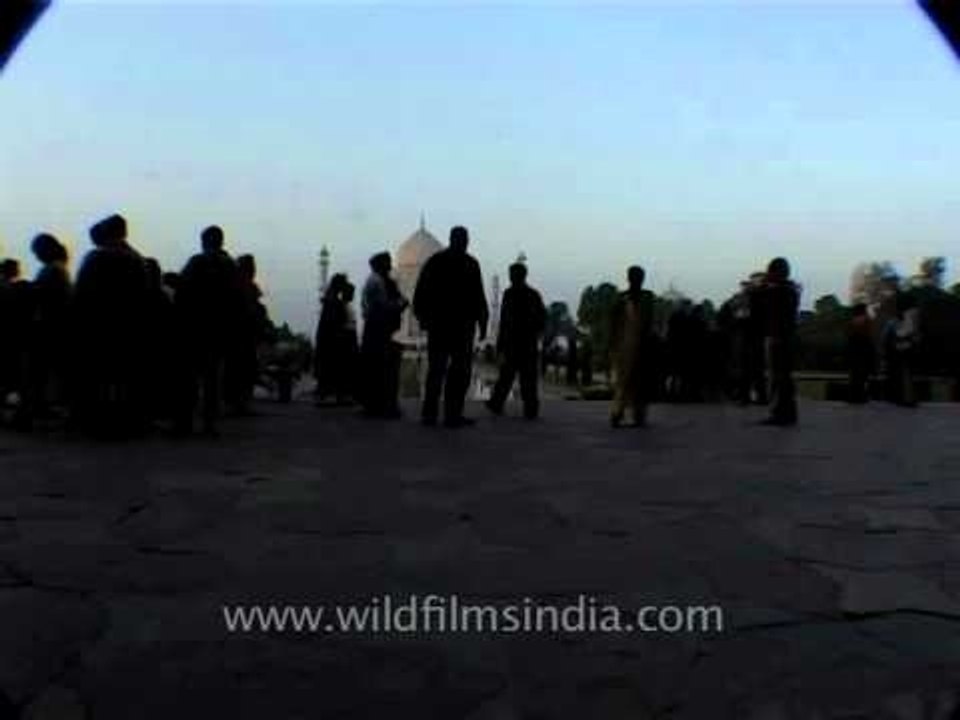 Taj Mahal's reflection on water