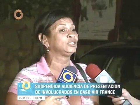 Por un apagón suspenden audiencia de presentación de involucrados en caso Air France