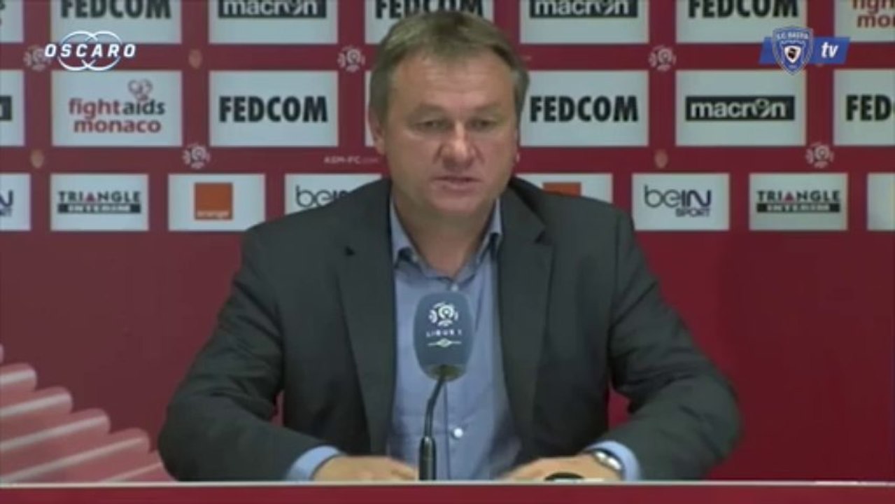 L1 / 2013-14 : Monaco 3-0 Bastia : réaction de F. Hantz