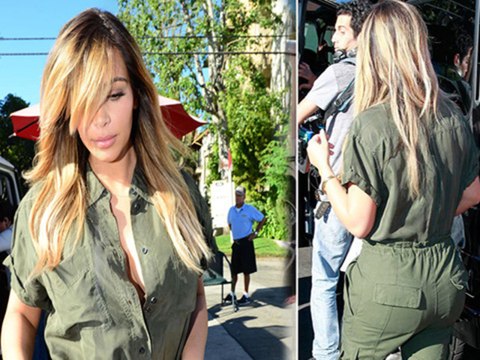 Kim Kardashian Flaunts Assets