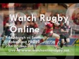 Edinburgh vs Scarlets Rugby