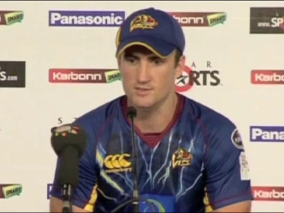 Otago Volts batsman Neil Broom press conference