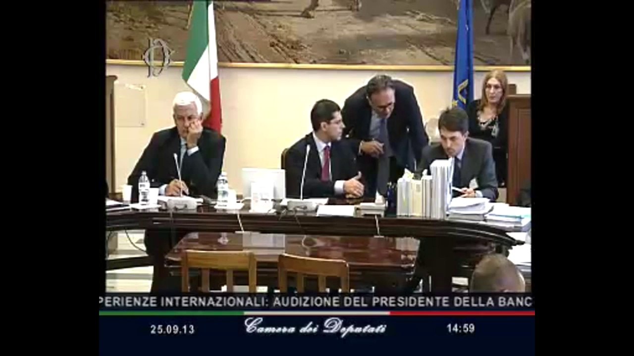 Roma - Misure sostegno crescita, audizione Profumo (25.09.13)