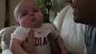 Baby's Funny Reaction to Daddy's Fake Cry - Video