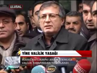 MARAŞ KATLİAMINI ANMAK YASAK