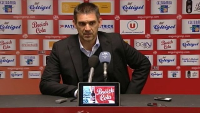 Jocelyn Gourvennec après EAG-Sochaux 25 septembre 2013