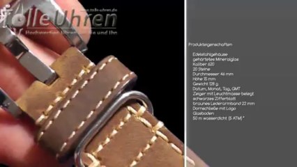 Ingersoll Lawrence IN 3218 BK GMT Herrenuhr Automatik Lederarmband