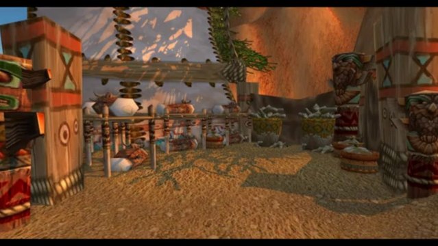 Lieu insolite de World of Warcraft: Un campement Tauren aux Serres-Rocheuses