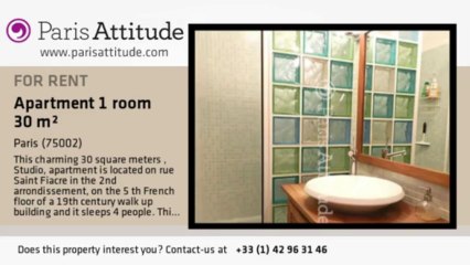 Studio Apartment for rent - Montorgueil, Paris - Ref. 8128