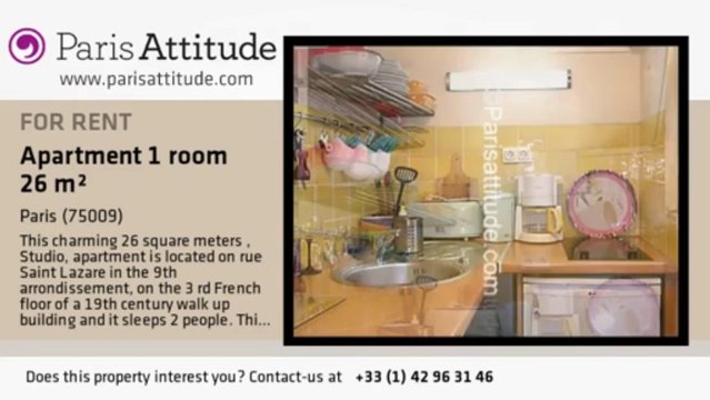 Studio Apartment for rent - Notre Dame de Lorette, Paris - Ref. 6816