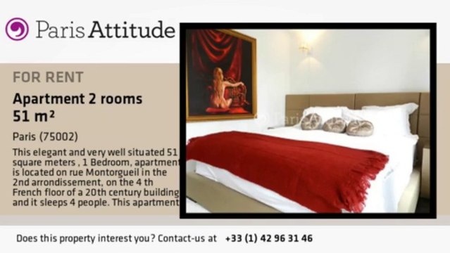 1 Bedroom Apartment for rent - Montorgueil, Paris - Ref. 8549