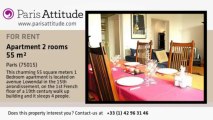 1 Bedroom Apartment for rent - Motte Piquet Grenelle, Paris - Ref. 3534