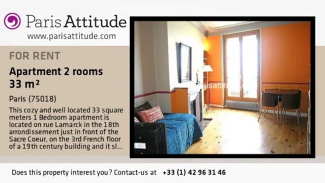 1 Bedroom Apartment for rent - Sacré Cœur, Paris - Ref. 3221