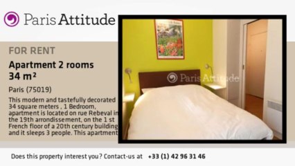 1 Bedroom Apartment for rent - Buttes Chaumont, Paris - Ref. 8596