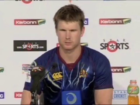 Otago Volts player Jimmy Neesham press meet