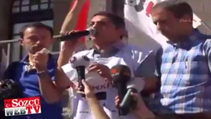 Meclis önünde balyoz protestosu