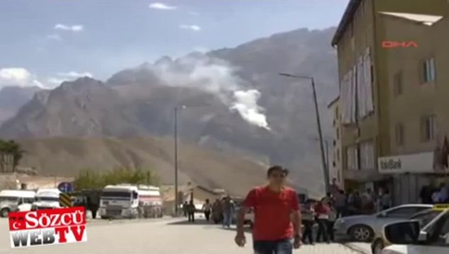 Sümbül Dağı’ndan dumanlar yükseliyor