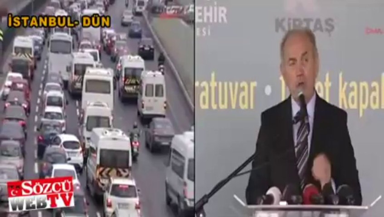 İstanbul trafiğini çözmüş: Topbaş kırdı geçirdi