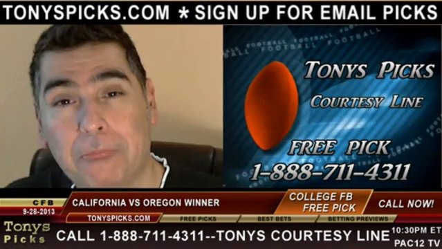 Oregon Ducks vs. California Golden Bears Pick Prediction NCAA College Football Odds Preview 9-28-2013