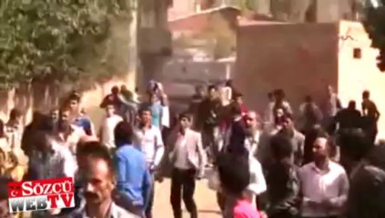 Terörist cenazesinde olay