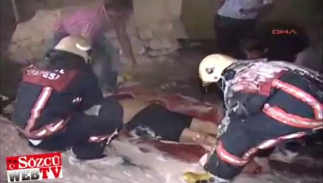 Camdan atlayarak kurtuldu