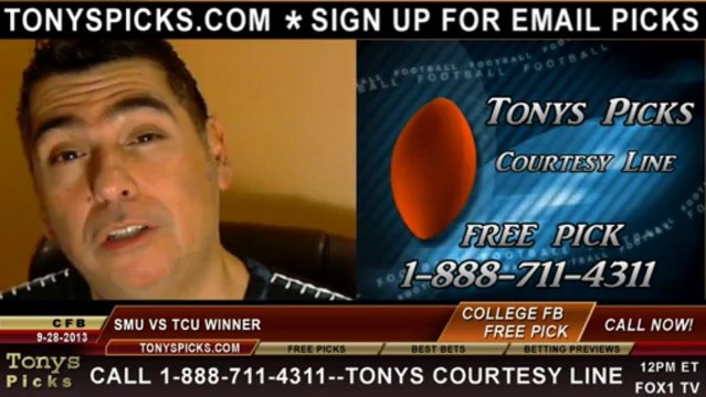 TCU Horned Frogs vs. SMU Mustangs Pick Prediction NCAA College Football Odds Preview 9-28-2013