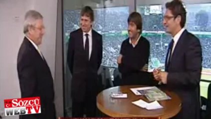 Canlı yayında Aziz Yıldırım sürprizi