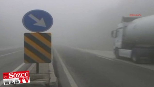 Bolu Dağı sis altında