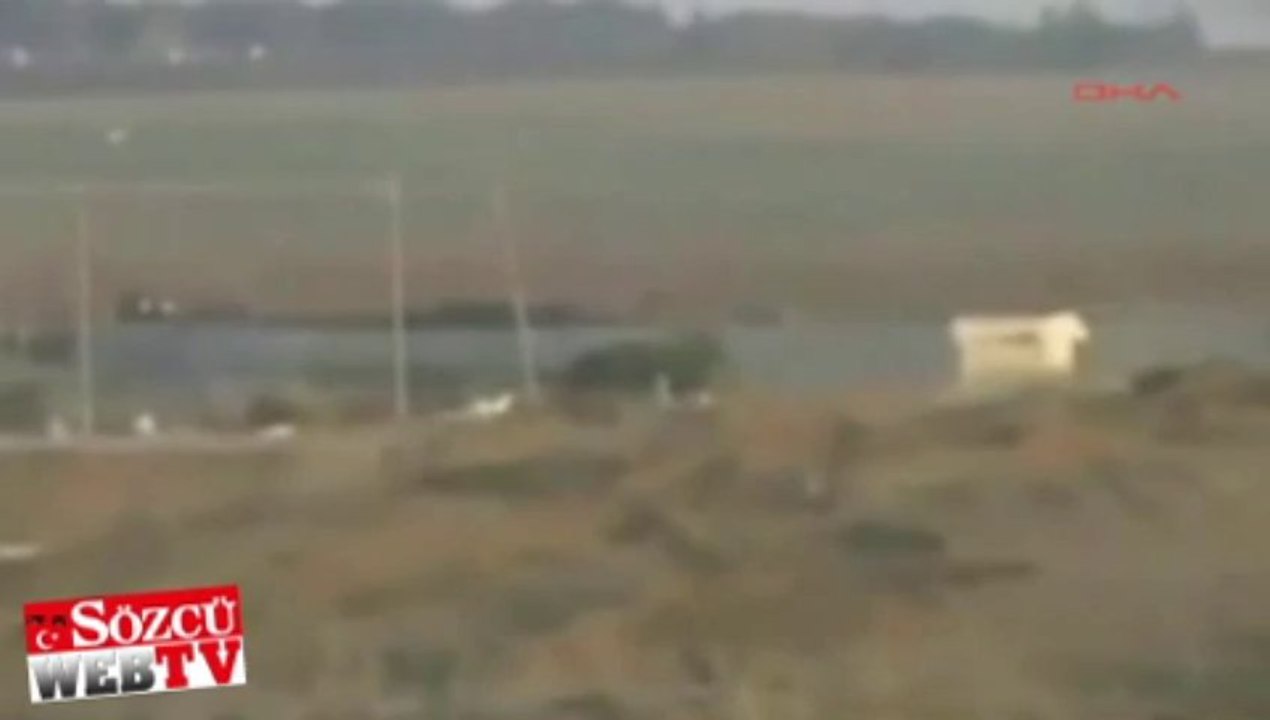 Askeri araç böyle vuruldu