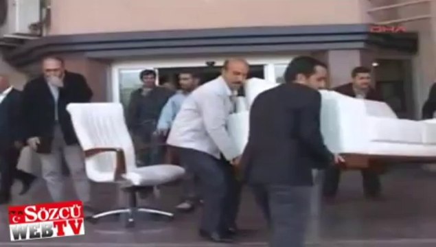 Belediye başkanının koltuğuna haciz