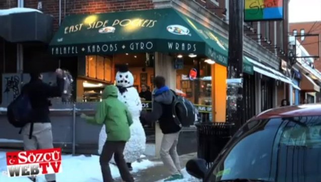 Bu kardan adam şakası korkudan öldürür