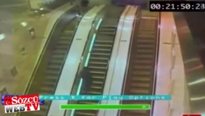 Metroda utandıran düşüşler