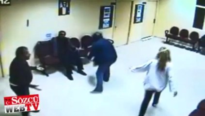 Hastanede birbirlerine girdiler