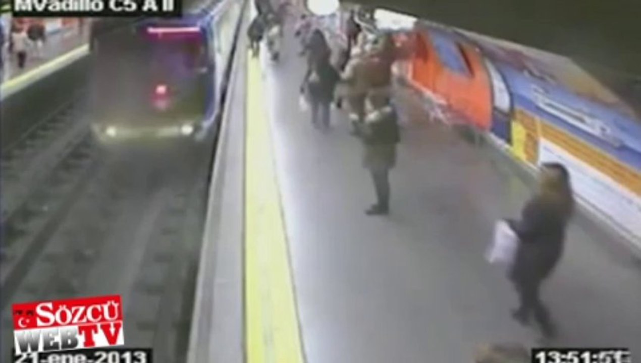 Metroda dehşet anları