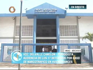 Reanudan audiencia de presentación de los 17 implicados en el caso de las narcomaletas