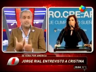 rial se refirio a su entrevista a cfk
