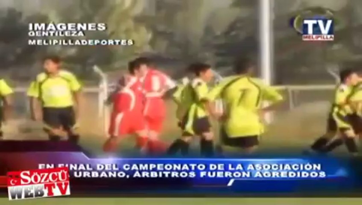 Hakemi bu hale getirdiler!