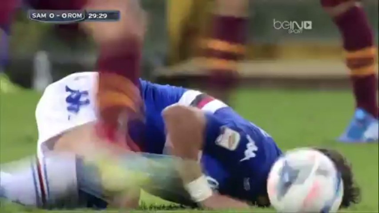 Serie A Sampdoria - As Roma 5eme journées de championnat 1ere mi-temps