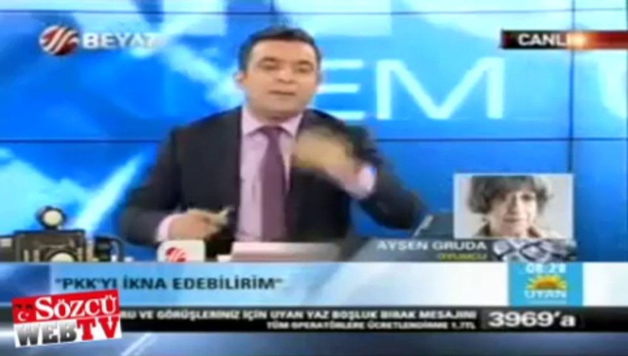 Ayşen Gruda, Beyaz TV’ye verdi veriştirdi