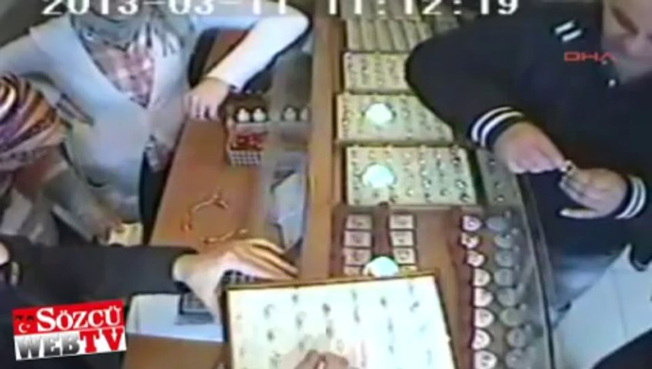 Hırsıza kuyumcu dayağı