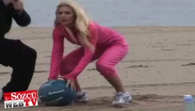 Formda kalmak için yağmur çamur dinlemedi