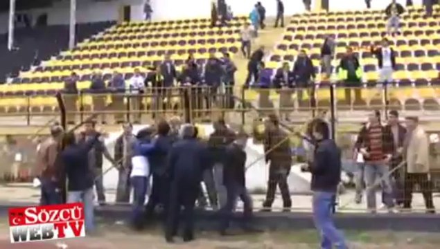 Amatör maçta olaylar çıktı