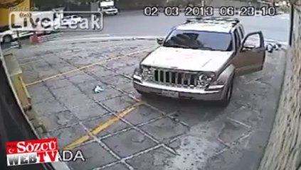 Soyguncuyu silahla böyle vurdu